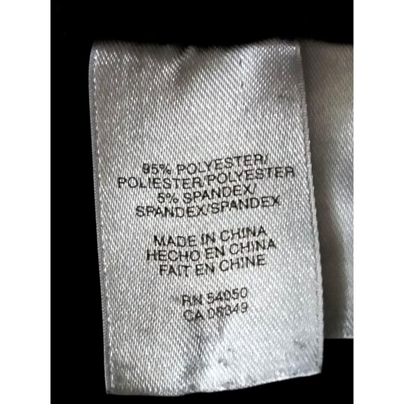 Evan-Picone Black Surplice V-Neck Ruched Empire Waist Side Zip Dress Size 14 - Picture 7 of 7